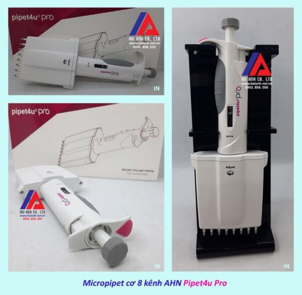 Micropipet cơ 8 kênh AHN Pipet4u Pro